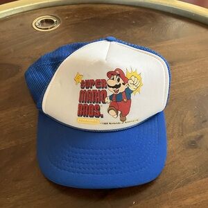 Vintage Super Mario Bros Nintendo Licensed Hat Authentic 1988 SnapBack Cap Hat